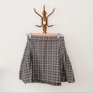 GARAGE Plaid Skirt